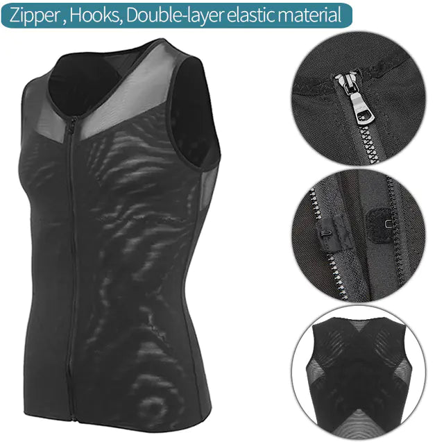 Men's Slimming Body Shaper Waist Trainer and Vest
